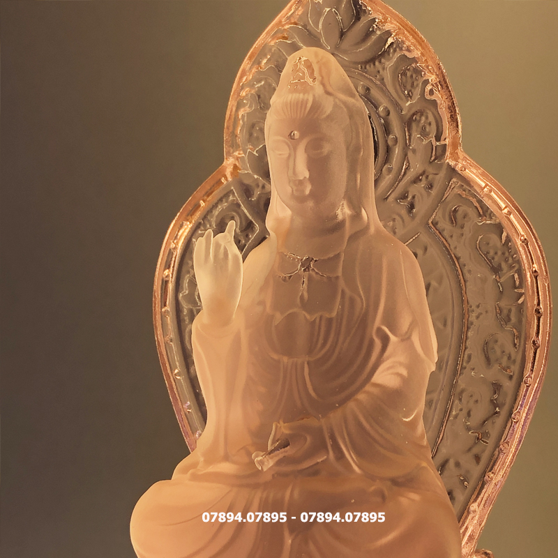 decor tượng Phật Quan Âm để bàn cao 15cm