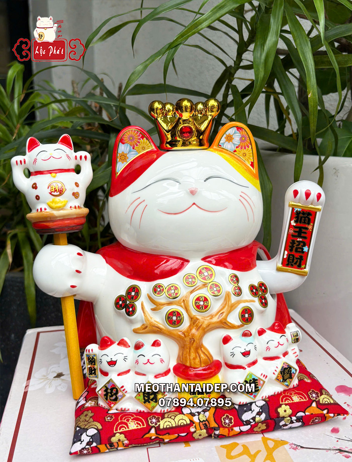 Mèo thần tài vua cây tài lộc chiêu tài may mắn