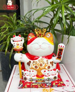 Mèo thần tài vua cây tài lộc chiêu tài may mắn