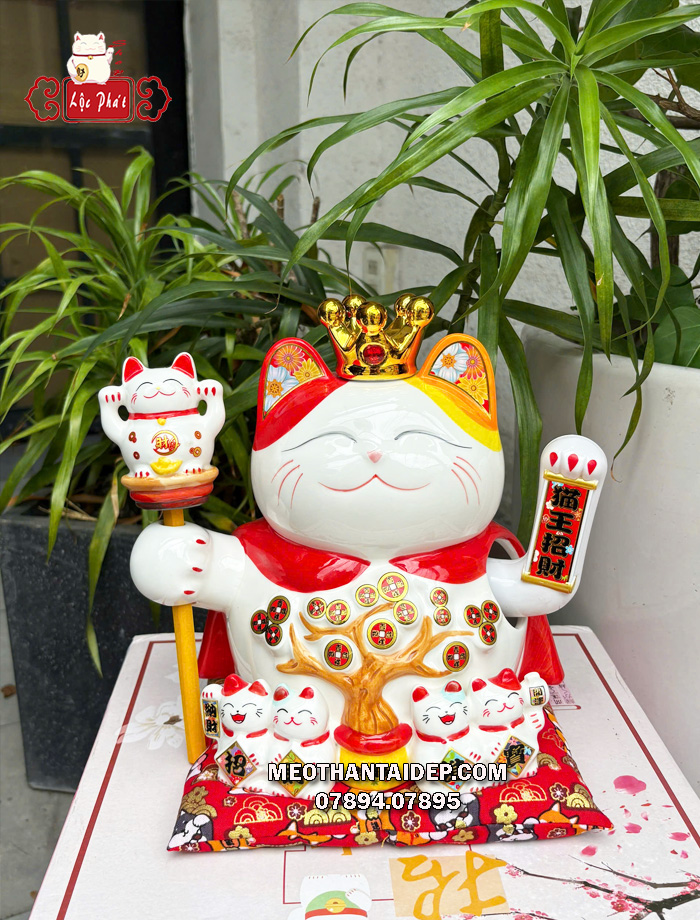 Mèo thần tài vua cây tài lộc chiêu tài may mắn
