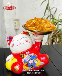 Mèo Thần Tài dâng ngân lượng tài nguyên cổn cổn