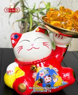 Mèo Thần Tài dâng ngân lượng tài nguyên cổn cổn