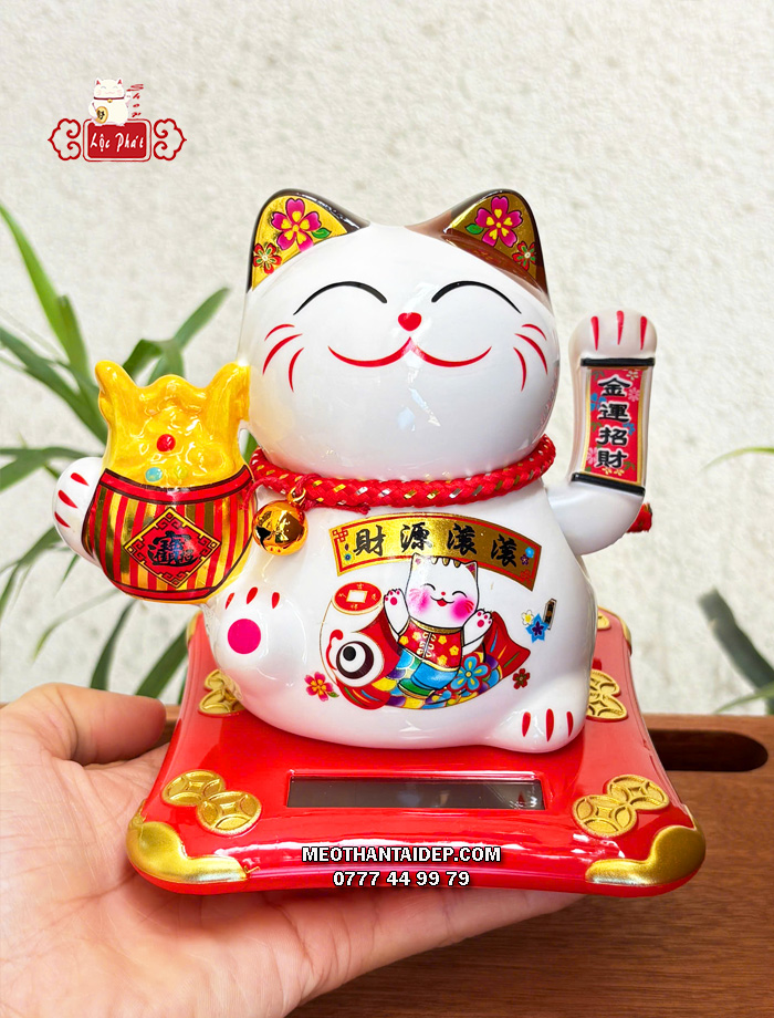 Mèo Thần Tài năng lượng hũ vàng cá chép tài nguyên cuồn cuộn 