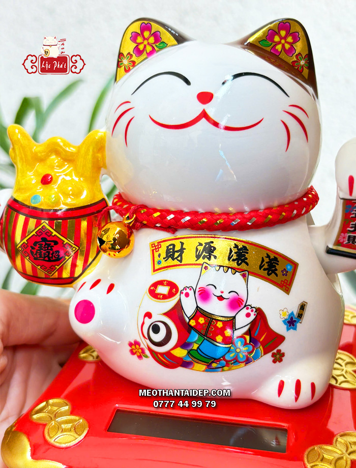 Mèo Thần Tài năng lượng hũ vàng cá chép tài nguyên cuồn cuộn 