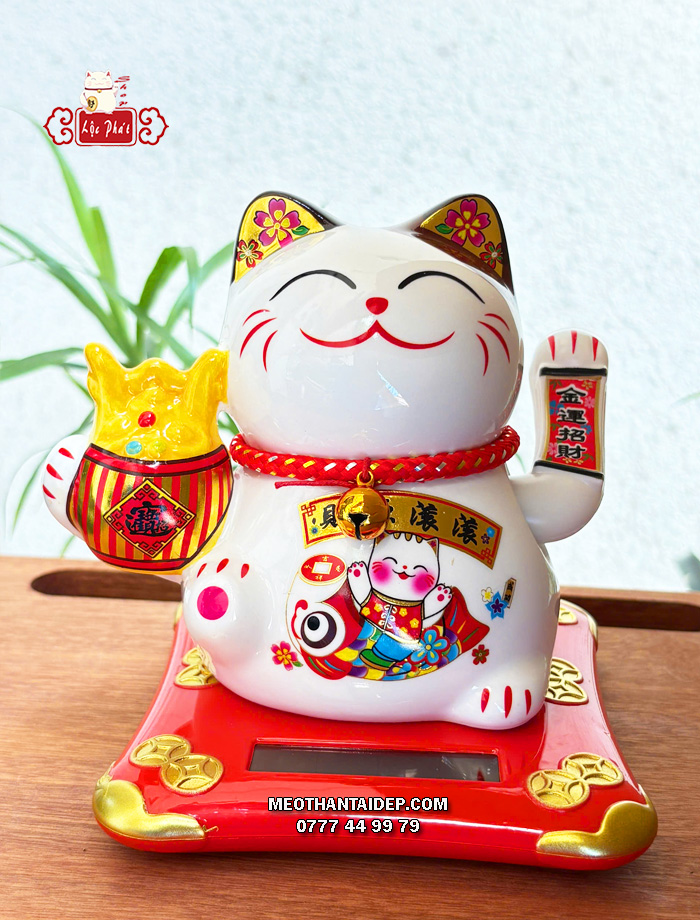 Mèo Thần Tài năng lượng hũ vàng cá chép tài nguyên cuồn cuộn