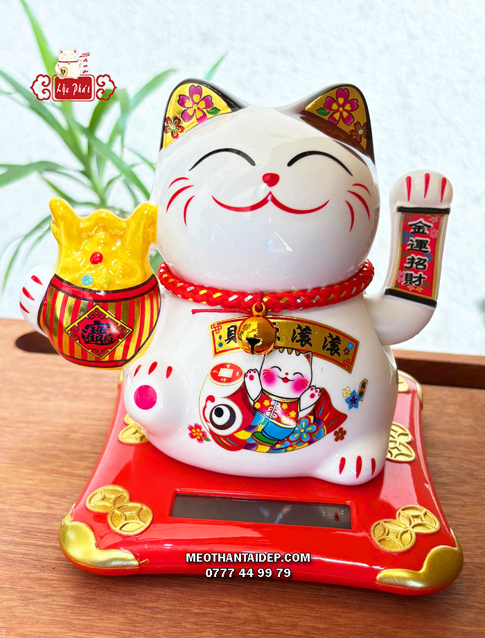 Mèo Thần Tài năng lượng hũ vàng cá chép tài nguyên cuồn cuộn 
