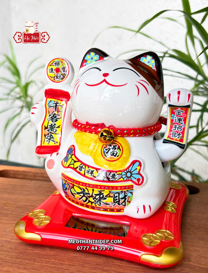 Mèo Thần Tài năng lượng hồ lô liễn thiên khách vạn lai