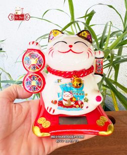 Mèo Thần Tài năng lượng đồng xu thuyền thuận buồm xuôi gió