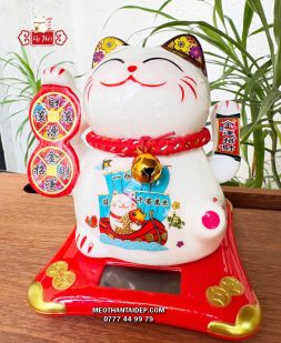 Mèo Thần Tài năng lượng đồng xu thuyền thuận buồm xuôi gió