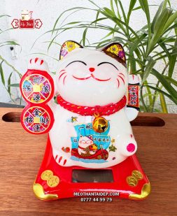 Mèo Thần Tài năng lượng đồng xu thuyền thuận buồm xuôi gió